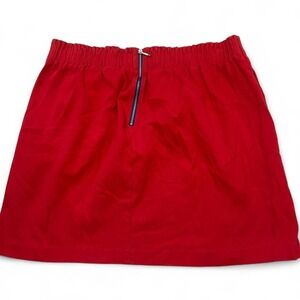 Vintage‎ Tommy Hilfiger red skirt with blue zip detail Size 16